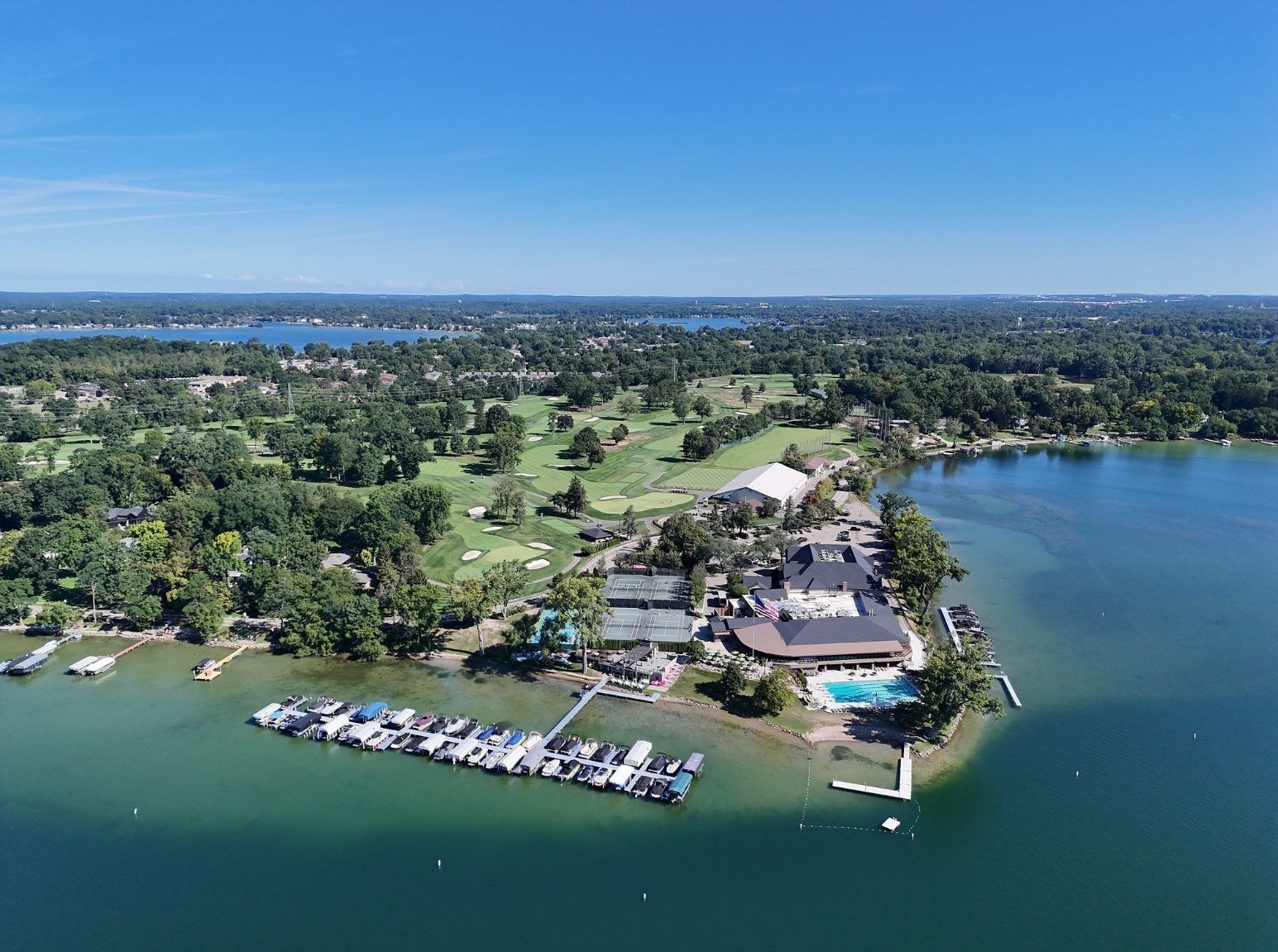 Pine Lake Country Club from above