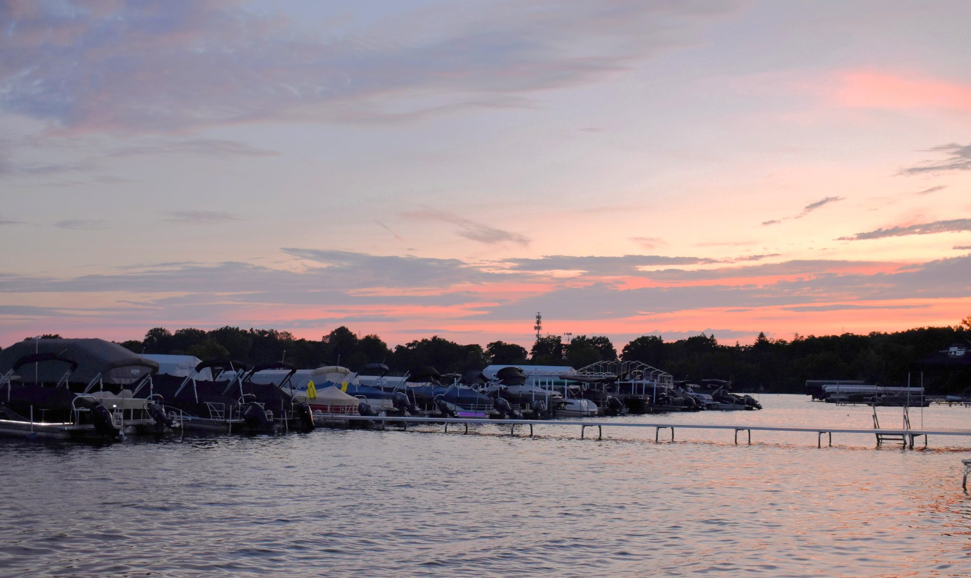 Sunset over Pine Lake