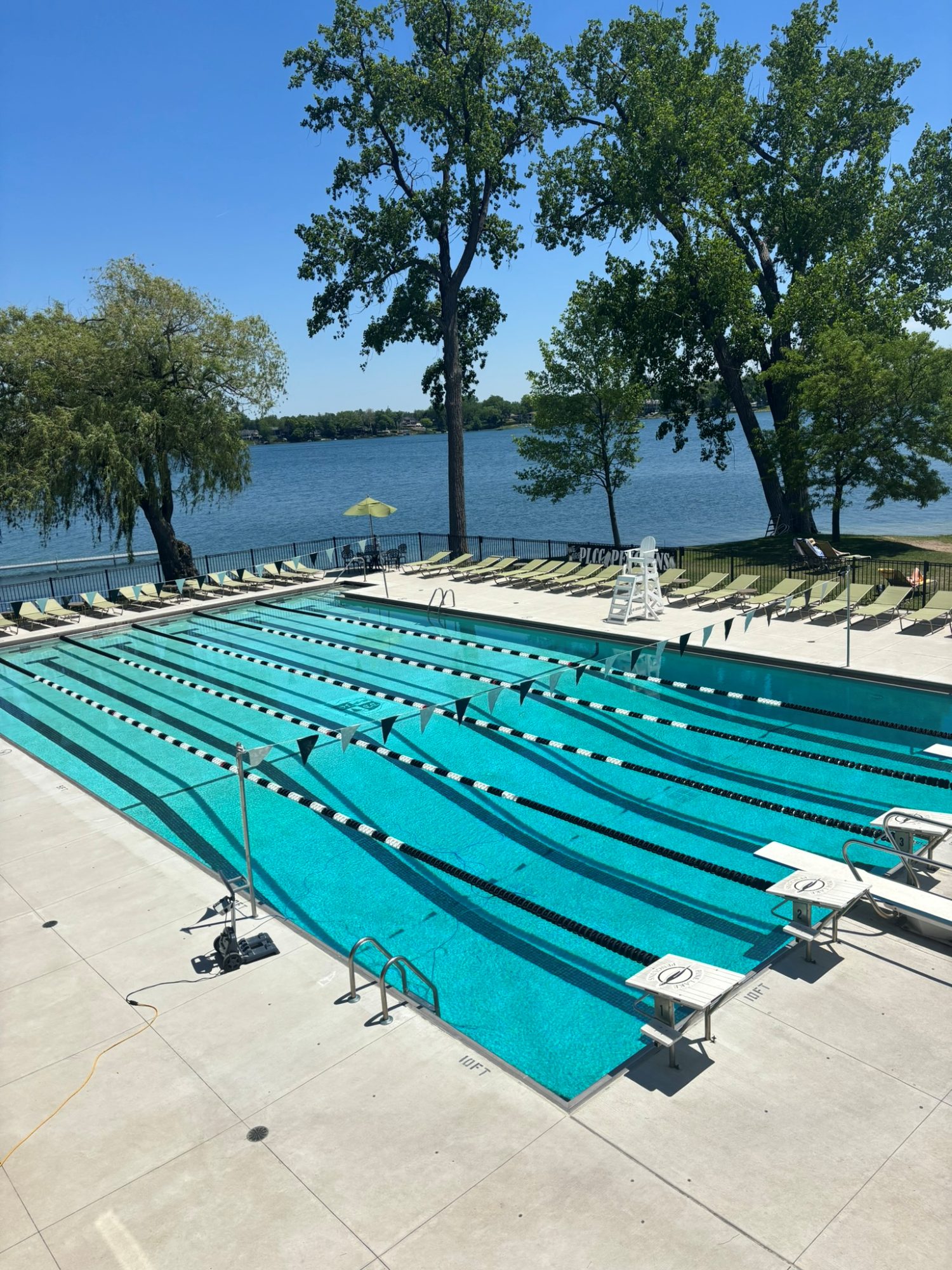 The Olympic-sized pool